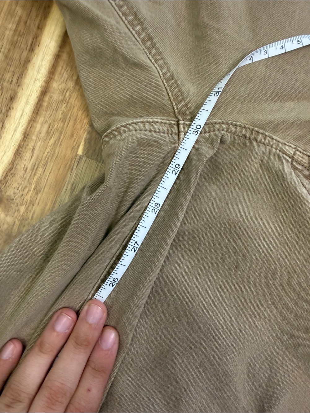 American Eagle High Rise Straight Khaki Cargo Pants - Picture 9 of 9
